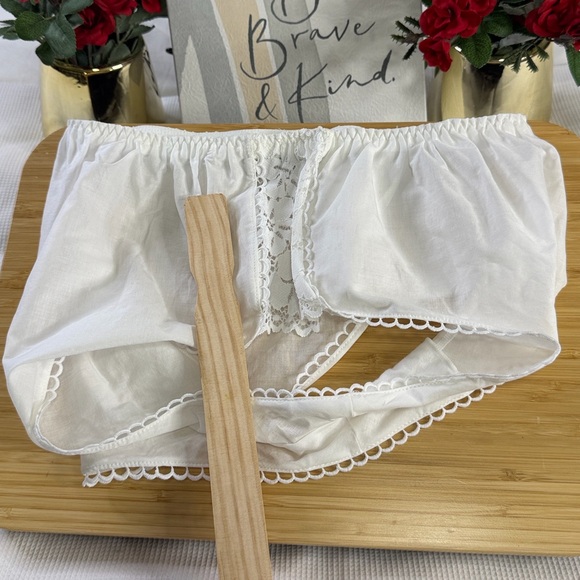 Target Auden White Lace Cotton Lingerie Intimate Woven Bloomers Panti - Picture 7 of 13